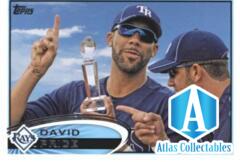 2012 Topps #80B David Price VAR SP/With trophy